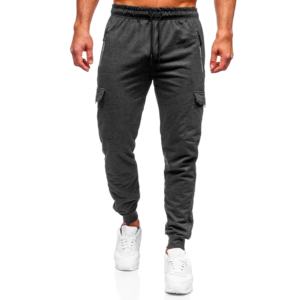 OEM/ODM Oversized Streetwear Wide-Leg Running Pants Men's Loose Fit Casual Sweatpants Street Style Joggers Sweatpants for Men - Product Image 2