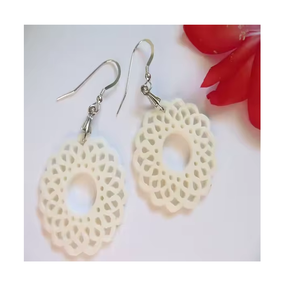 Boucles d'oreilles élégantes en pierre précieuse de corne pour femmes indiennes, bijoux de mode pour mariage, fête, design artisanal, MS EXPORT - Product Image 1