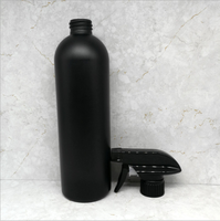 Vaporisateur à gâchette en plastique PET blanc personnalisé de 500ml 17oz noir mat vide désinfectant pour les mains pour savon liquide brume fine