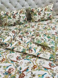 Handmade Modern Luxury Bedding <b>Set</b> Multi-Color Pure Cotton <b>Quilt</b> <b>and</b> 2 <b>Pillow</b> Covers Woven Printed Pattern for Home or Hotel - Product Image 2