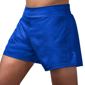 Pantalones cortos de boxeo para hombre al por mayor con bordado de material satinado de impresión personalizada y opciones de Etiqueta OEM - Product Image 1