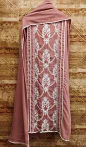 Foux jorjet ชุดเดรสปักของผู้หญิงวัสดุชุดผ้าไหม santon ด้านล่าง GPO less dupatta ทอ200gsm ขนสัตว์ธรรมดา - Product Image 3