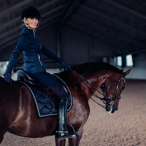 Cómoda almohadilla de sillín inglesa, diseño acolchado transpirable, forro suave, duradero, calidad perfecta para la comodidad del caballo - Product Image 6