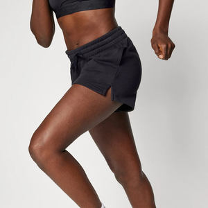 OEM personalizado de secado rápido de algodón francés Terry sudor Jogger pantalones cortos de las mujeres Athletic Workout Fitness señoras gimnasio verano Pantalones cortos de las mujeres - Product Image 3
