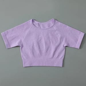 Custom Logo Seamless Women Yoga Set Workout Sportswear Gym Clothes Fitness Long Sleeve Crop Top High Waist Leggings Sports Suit - Product Image 2