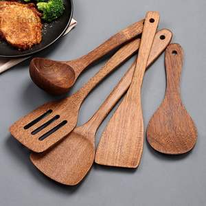 Juego de Utensilios de Cocina de Madera Ecológicos Viet Fargimex de 7 Piezas con Diseño Apto para Lavavajillas - Product Image 4