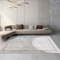 Tapis mural abstrait moderne à poils longs, personnalisé, avec impression numérique, motif couronne de cristal brillante, technique tuftée, et support antidérapant.