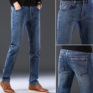 Pantalones Vaqueros Personalizados para Hombre, Fabricantes de Mezclilla, Corte Recto, Casual, Ajustado, Talla Grande - Product Image 3