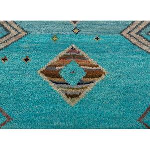 Alfombra Manchaha Azul de Lana y Seda de Bambú Anudada a Mano, Diseño Geométrico Clásico de Gran Tamaño para el Hogar, Sala de Estar, Pasillo - Les-8161 - Product Image 3
