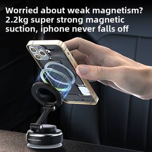360 ° Soporte Magnético Plegable y Ajustable para Teléfono Móvil con Ventosa <span class=keywords><strong>de</strong></span> Rotación y Operación con una Sola Mano para el Tablero del Automóvil - Product Image 5