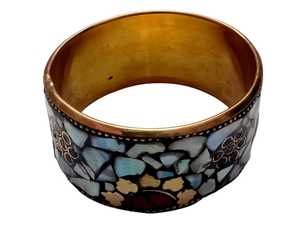 Bracelets en laiton bohème faits à la main Costume indien bijoux de mode artisanat en or par le fabricant en India-BL-170523E - Product Image 2