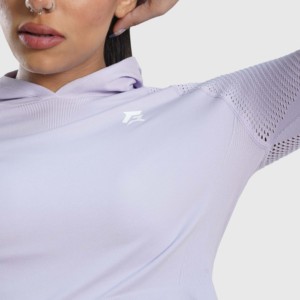 Top Corto Transpirable de Lavanda, Tejido de Punto Sin Costuras - Product Image 6