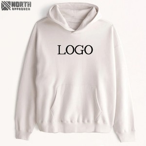 Sudaderas con capucha de invierno holgadas personalizadas 100% algodón French Terry Unisex de alta calidad logotipo personalizado bolsillo transpirable sin cuerda - Product Image 4