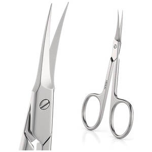 Tijeras de Manicura Nuevas de Acero Inoxidable con Punta de Flecha para Cutículas y Uñas, con Cuchillas Más Largas y Afiladas, Profesionales - Product Image 1