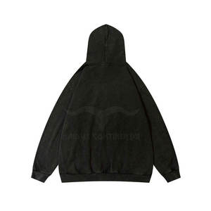 Nueva Sudadera con Capucha Ajustada y Estampado en Relieve, Diseño Personalizado OEM, Secado Rápido, Transpirable, Estilo Urbano para Invierno, Tinte Liso - Product Image 2