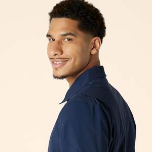 Blouson aviateur zippé léger et extensible de coupe décontractée pour homme - Product Image 3