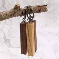 Leere Bar Form Koa Holz Schlüssel bund Qualität Holz Geschenk Graviert Holz Schlüssel ring 5. Jubiläums geschenk