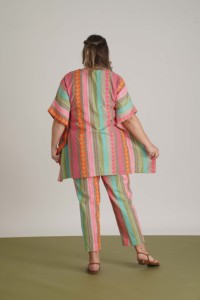 Breezy and Chic 2 pièces ensemble robe avec des détails de tissage élégants tissu léger et respirant pour un confort ultime et ample - Product Image 4