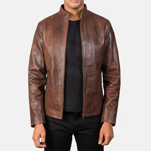 Vestes en cuir véritable de haute qualité pour hommes Vêtements d'hiver Vestes en cuir chaudes Meilleur prix de vente Vestes en cuir pour hommes - Product Image 1