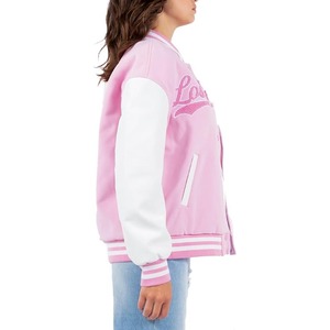 Tendance Logo personnalisé 100% coton polaire femmes vestes universitaires 2025 dames université Baseball Varsity femmes vestes authentiques - Product Image 3