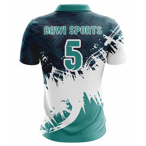 Deportes de gran tamaño para hombres para Polo 100% poliéster patrón sólido tejido de punto logotipo personalizable para ropa deportiva - Product Image 2