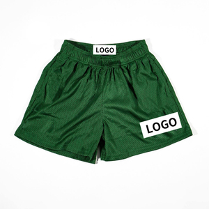 Sublimation personnalisée Short d'été pour femme 95% Polyester Jogger Gym Workout Nom Numéro Logo High Street Style Short en maille pour homme - Product Image 2