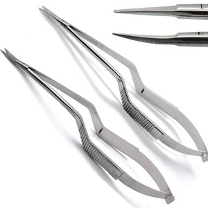 Ciseaux Yasargil fabriqués par des fabricants professionnels, instruments chirurgicaux manuels réutilisables en argent, certifiés CE ISO13485, usage général - Product Image 2