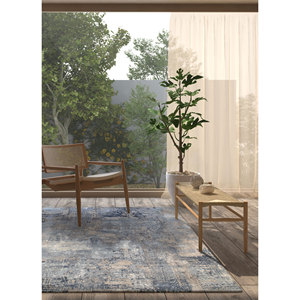 Alfombra Kavi Gris Negra de Lana y Seda de Bambú Anudada a Mano, Diseño Abstracto Moderno para el Hogar, Pasillo, Forma Rectangular, Grosor de 10 mm -Esk-439 - Product Image 5