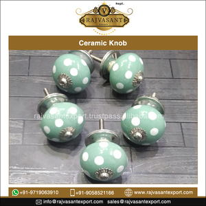 Boutons de tiroir en céramique de couleur unie de haute qualité à l'aspect vintage pur fait à la main pour cuisine chambre commode extérieur-bas prix - Product Image 4