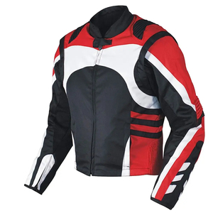 Chaqueta de motorista personalizada para hombre 2022, lona de alta calidad con cuello levantado, venta al por mayor, chaqueta de cuero para moto - Product Image 1