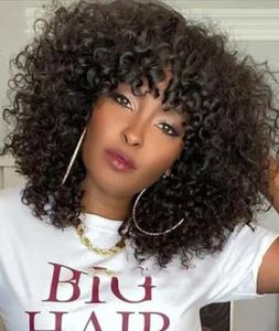 วิกผมมนุษย์ HD วิกผมบ็อบสั้นหยิกหยักศกสำหรับสีดำด้านหน้าราคาถูกเปรูผมผู้หญิงลูกไม้ - Product Image 5