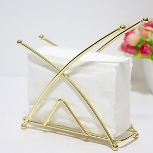 Nouvel arrivage Décor de table élégant Porte-serviettes Fer Rangement des mouchoirs Décor floral Porte-mouchoirs pour la maison Organisateur de bureau - Product Image 2