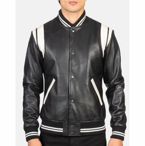 College Baseball jacket for men Custom Manufacturer High Quality Embroidery Leather Letterman Varsity Jackets for Men - Product Image 4