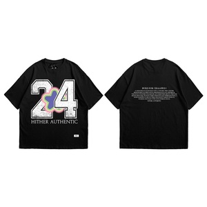 Camisetas de Alta Calidad para Hombre, 100% Algodón, Color Sólido, con Estampado Gráfico, Transpirables, de Secado Rápido, Manga Corta, Casuales - Product Image 4