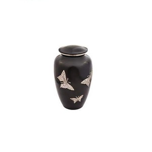 Urna para cenizas de cuerpo humano, borde decorativo, cenizas para adultos, urnas de cremación con acabado antiguo conmemorativo, suministros funerarios personalizados, urnas - Product Image 2