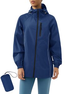 Randonnée en plein air pour femmes matelassé respirant toile coupe-vent multi-poches vestes zippées taille régulière Offre Spéciale - Product Image 6