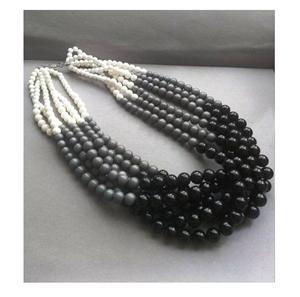 LARGE ORANGE RESIN BEADS NECKLACE TOTAL Handmade Multicolor Necklace with Eco-Friendly Angel and Buddhism Style - Product Image 5