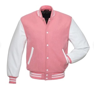 Por encargo al por mayor en blanco Letterman chaquetas por encargo de lana cuerpo de cuero mangas Varsity CollegeBaseballjacket para los hombres - Product Image 4