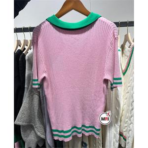 Alpha Alpha Pink & Green Cozy Knitted Wrap Print on Front and Back Size Fits All 100% Cotton - Product Image 6