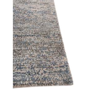Alfombra Kavi Gris y Negra de Lana y Seda de Bambú Anudada a Mano, Colección Afterglow, Forma Rectangular Abstracta para Dormitorio Juvenil, SKU - Product Image 4