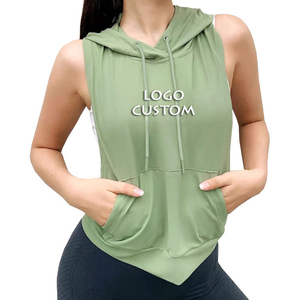 Vêtements de sport pour femmes Sweats à capuche sans manches Sweat à capuche sans manches de haute qualité - Product Image 1