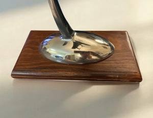 Arte Deco Aereo Scrivania Scaffale Modello Cuatro Hélices Avión Metal Escultura Plata Decorativa Hecho de Aluminio - Product Image 4