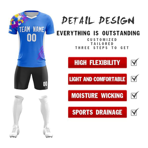 เสื้อฟุตบอลชายเสื้อฟุตบอลผ้าโพลีเอสเตอร์100% ชุดออกแบบได้ตามที่ต้องการแห้งเร็วทุกฤดูกาล - Product Image 3