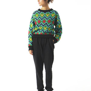 Suéter Elegante Casual de Cuello Redondo para Mujer, Invierno, con Bordes Acanalados 100% Cachemira y Mangas Largas - Product Image 4