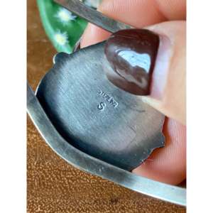 Navajo-Made High Grade Kingman Turquoise & Sterling <b>Silver</b> <b>Cuff</b> <b>Bracelet</b> Fashionable Accessory - Product Image 5