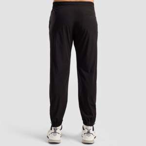 Surgex Joggers décontractés noirs en molleton French Terry taille XL avec logo personnalisable, fermetures éclair et décorations plissées pour l'entraînement - Product Image 3