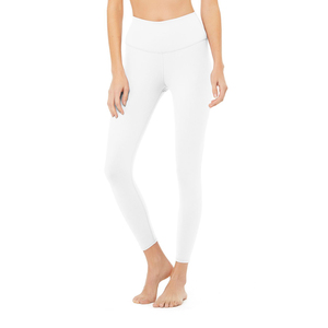 Yoga Pants Solid Style Womens High Waist <b>Legging</b> with Customize Logo White Color Gym Fitness Leggy For Women Workout <b>Leggings</b> - Product Image 1