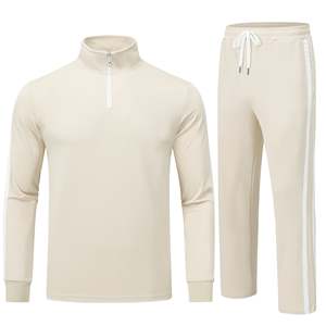 Vente en gros de survêtements de gym 2 pièces personnalisés pour hommes, jogging, survêtement en polyester, ensemble veste et pantalon de haute qualité - Product Image 2