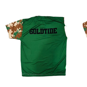 Camiseta de algodón Spandex bordada personalizada para hombre Camiseta de punto informal de manga larga de estilo retro Logo impreso Dip Dye-Fotos reales - Product Image 1