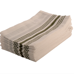 Serviette bistro 100% coton-Vert olive durable à séchage rapide tissé pour un usage domestique - Product Image 1